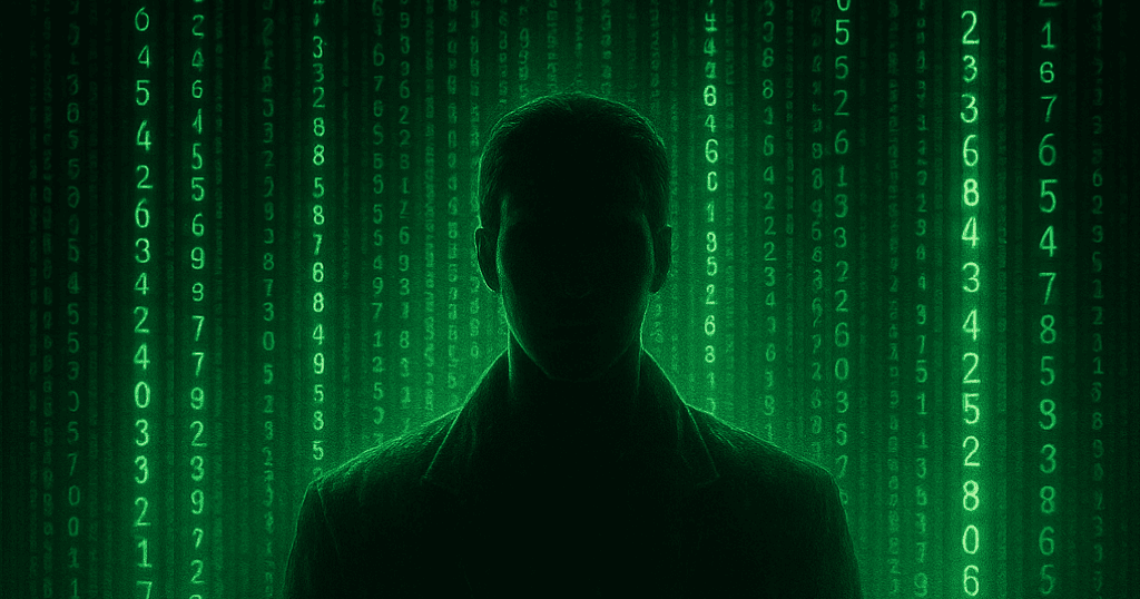 Frase Por Que Matrix Continua Relevante Depois de 25 Anos com fundo digital verde inspirado no filme