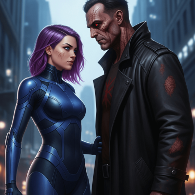 “Imagem quadrada com arquétipos de heróis e vilões da cultura pop, explorando psicologia e identidade.”